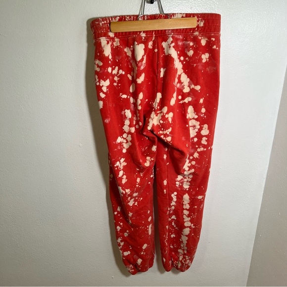 Offline by Aerie Jogger Sweatpants Red White Bleach Tie Dye S - Picture 6 of 10